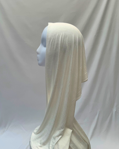 Snowy Serenity - Cotton Hijab
